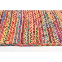 Onega Hand Woven Multi Coloured Jute Rug - Rugs Of Beauty - 3