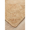 Onega Hand Woven Diamond Patterned Natural Jute Rug - Rugs Of Beauty - 3