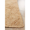 Onega Hand Woven Diamond Patterned Natural Jute Rug - Rugs Of Beauty - 4