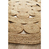 Onega Hand Woven Natural Daisy Jute Round Rug - Rugs Of Beauty - 3