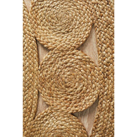 Onega Hand Woven Natural Daisy Jute Round Rug - Rugs Of Beauty - 5