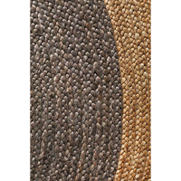 Onega Hand Woven Charcoal Jute Round Rug - Rugs Of Beauty - 5