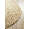 Onega Hand Woven Natural Jute Round Rug - Rugs Of Beauty - 4