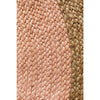 Onega Hand Woven Natural Jute Round Pink Rug - Rugs Of Beauty - 5