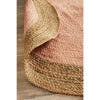 Onega Hand Woven Natural Jute Round Pink Rug - Rugs Of Beauty - 6