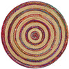 Onega Hand Woven Multi Colour Natural Jute Cotton Round Rug - Rugs Of Beauty - 1