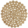 Onega Hand Woven Natural Jute Tessellate Round Rug - Rugs Of Beauty - 1