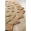 Onega Hand Woven Natural Jute Tessellate Round Rug - Rugs Of Beauty - 4