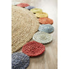 Onega Hand Woven Multi Coloured / Natural Jute Round Rug - Rugs Of Beauty - 4