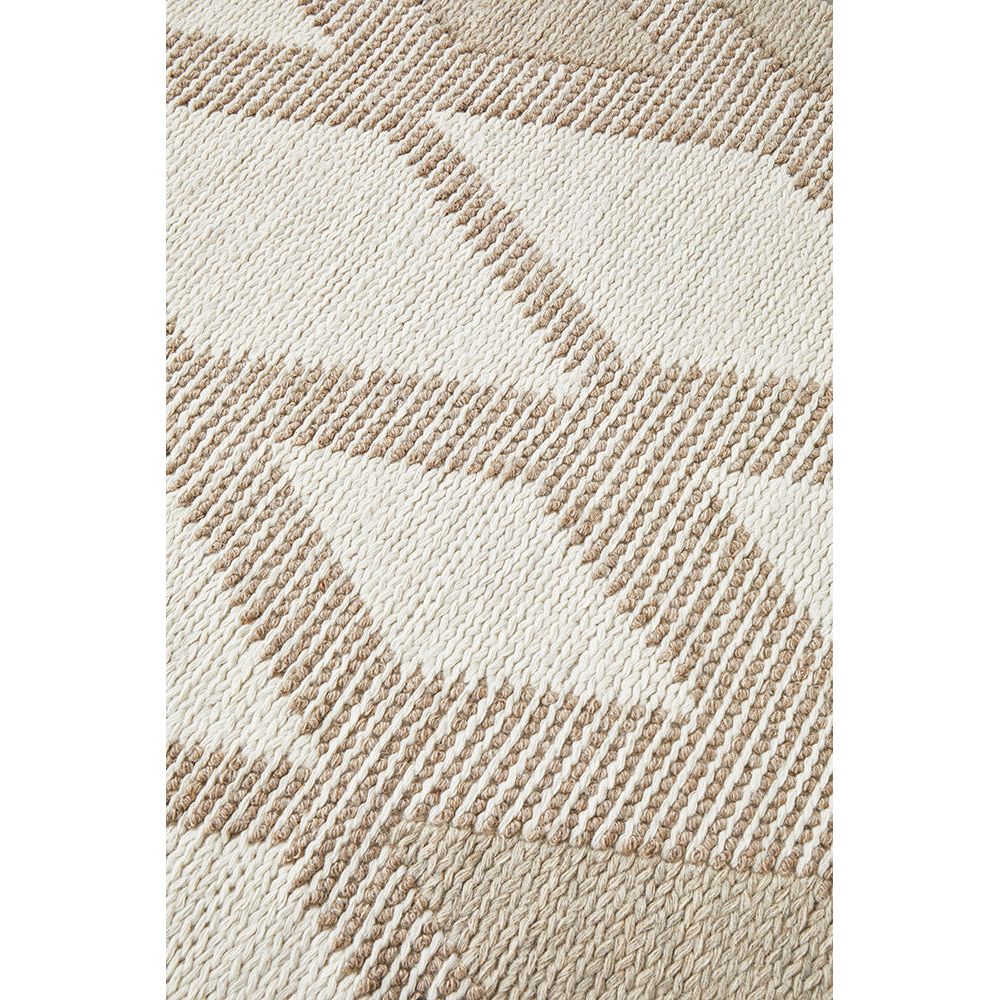 Cleveland 1507 Natural Diamond Patterned Wool Cotton Rug - Rugs Of Beauty - 4