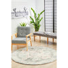 Vedi 2671 Grey Rose Transitional Round Rug - Rugs Of Beauty - 3