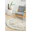 Vedi 2671 Grey Rose Transitional Round Rug - Rugs Of Beauty - 2