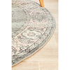 Vedi 2673 Grey Rose Transitional Round Rug - Rugs Of Beauty - 7