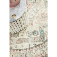 Vedi 2674 Silver Grey Rose Multi Coloured Transitional Round Rug - Rugs Of Beauty - 8