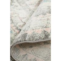 Vedi 2674 Silver Grey Rose Multi Coloured Transitional Round Rug - Rugs Of Beauty - 9