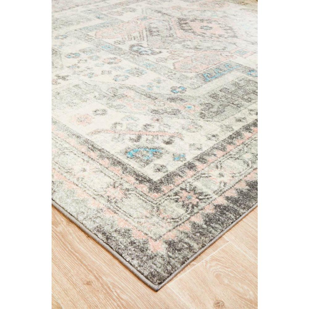 Vedi 2674 Silver Grey Rose Multi Coloured Transitional Rug - Rugs Of Beauty - 7