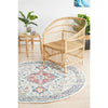 Vedi 2675 Rose Blue Beige Transitional Round Rug - Rugs Of Beauty - 4