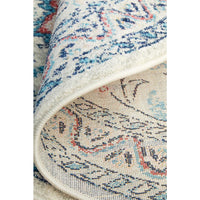 Vedi 2675 Rose Blue Beige Transitional Round Rug - Rugs Of Beauty - 9