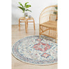 Vedi 2675 Rose Blue Beige Transitional Round Rug - Rugs Of Beauty - 2