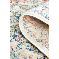 Vedi 2675 Rose Blue Beige Transitional Runner Rug - Rugs Of Beauty - 9