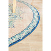 Vedi 2676 Pastel Rose Blue Multi Colour Transitional Round Rug - Rugs Of Beauty - 6