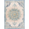 Vedi 2676 Pastel Rose Blue Multi Colour Transitional Rug - Rugs Of Beauty - 1
