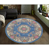 Handwoven French Abussan Wool Rug - Avolon - Blue - Rugs Of Beauty - 6
