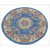 Handwoven French Abussan Wool Rug - Avolon - Blue - Rugs Of Beauty - 7