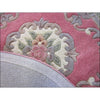 Handwoven French Abussan Traditional Wool Rug - Avolon - Pink - Rugs Of Beauty - 14