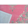 Handwoven French Abussan Traditional Wool Rug - Avolon - Pink - Rugs Of Beauty - 8