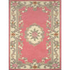 Handwoven French Abussan Traditional Wool Rug - Avolon - Pink - Rugs Of Beauty - 7