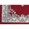 Handwoven French Abussan Wool Rug - Avolon - Red - Rugs Of Beauty - 13