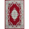 Handwoven French Abussan Wool Rug - Avolon - Red - Rugs Of Beauty - 15