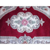 Handwoven French Abussan Wool Rug - Avolon - Red - Rugs Of Beauty - 8