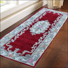 Handwoven French Abussan Wool Rug - Avolon - Red - Rugs Of Beauty - 9