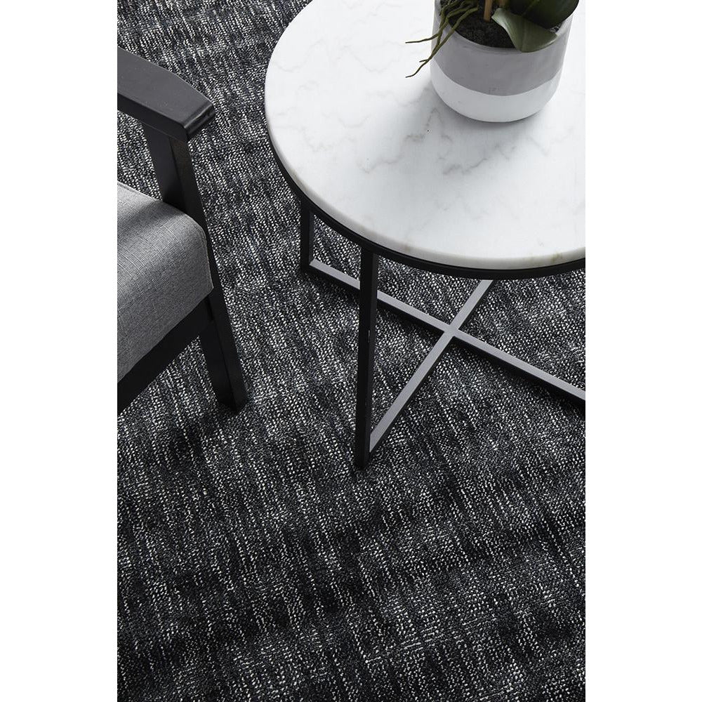 Orial Hand Loomed Black Modern Rug - Rugs Of Beauty - 6
