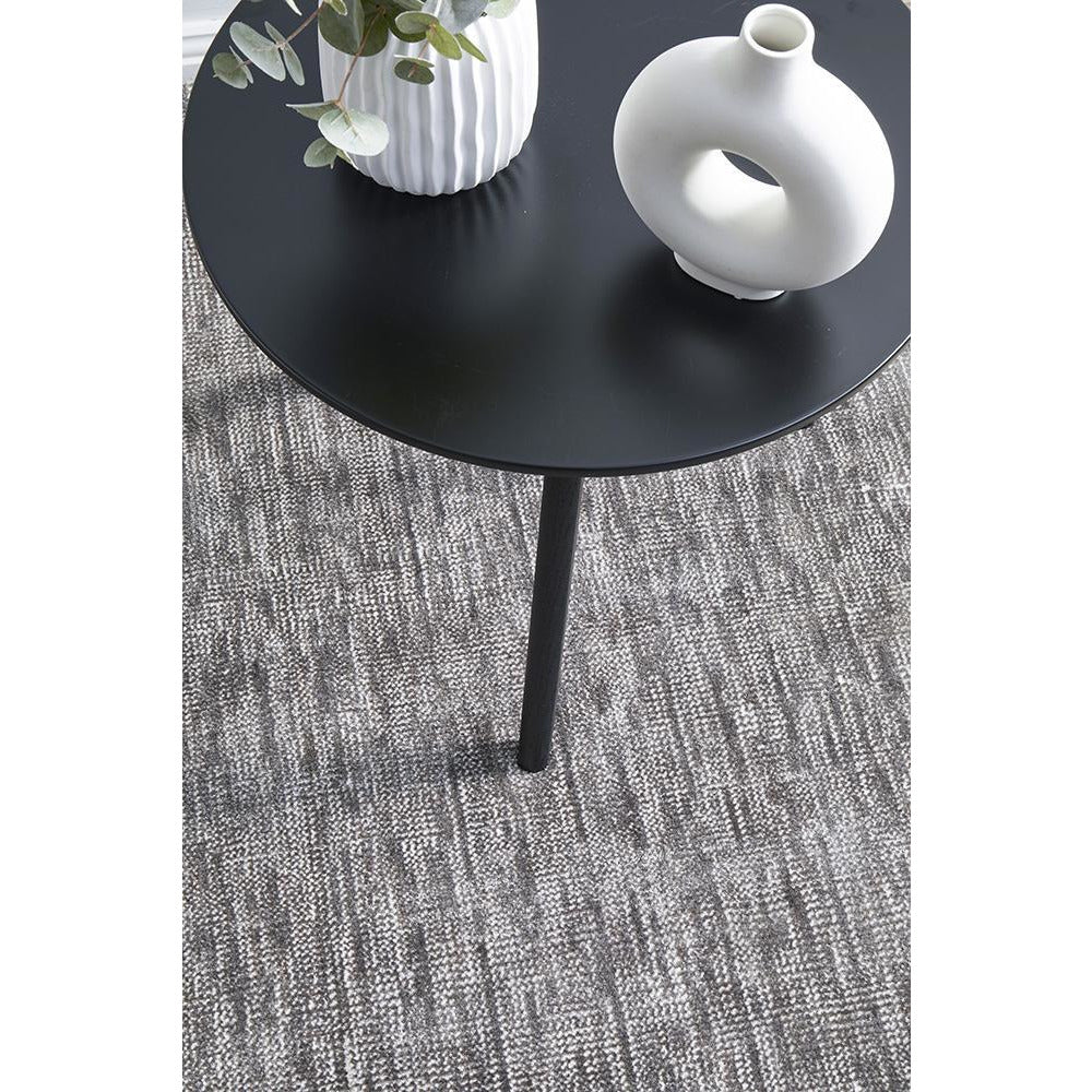 Orial Hand Loomed Stone Grey Modern Rug - Rugs Of Beauty - 5
