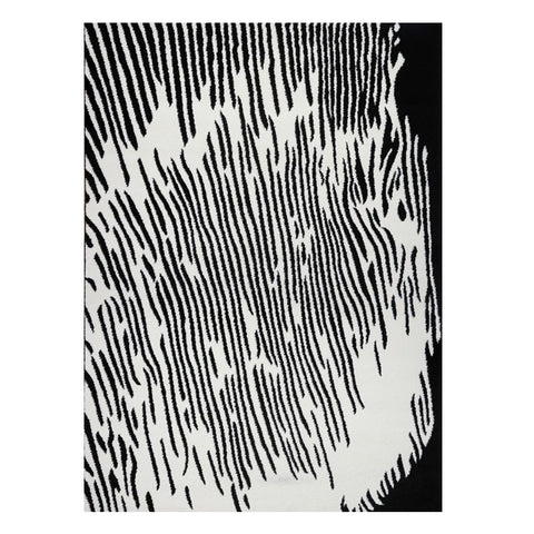 Kara 927 Black White Modern Abstract Pattern Rug - Rugs Of Beauty - 1