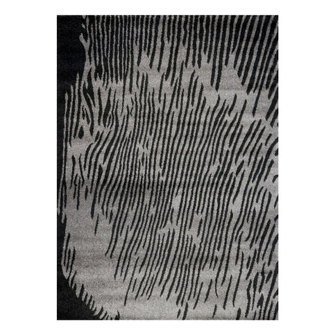 Kara 927 Grey Black Modern Abstract Pattern Rug - Rugs Of Beauty - 1