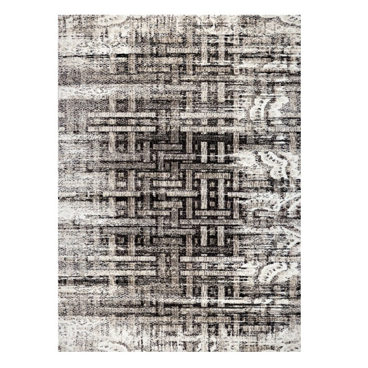 Kara 928 Beige Grey Modern Abstract Pattern Rug - Rugs Of Beauty - 1