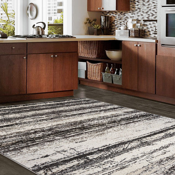 Kara 929 Beige Grey Modern Abstract Pattern Rug - Rugs Of Beauty - 2