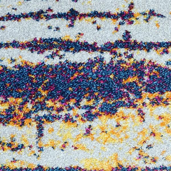 Kara 929 Multi Colour Modern Abstract Pattern Round Rug - Rugs Of Beauty - 3