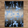 Kara 930 Blue Black Floral Modern Abstract Pattern Rug - Rugs Of Beauty - 3