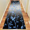 Kara 930 Blue Black Floral Modern Abstract Pattern Rug - Rugs Of Beauty - 7