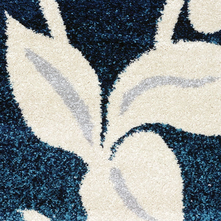Kara 930 Blue Beige Floral Modern Abstract Pattern Rug - Rugs Of Beauty - 4