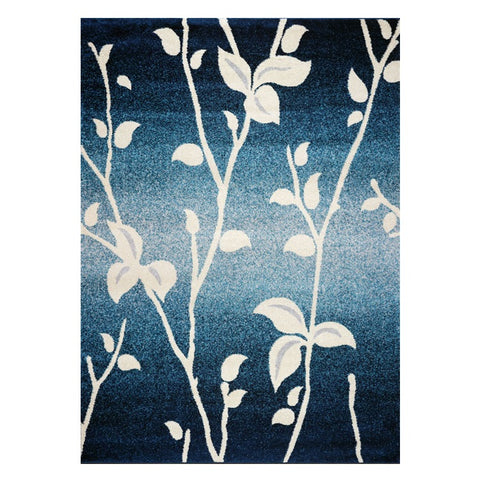 Kara 930 Blue Beige Floral Modern Abstract Pattern Rug - Rugs Of Beauty - 1