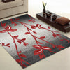 Kara 930 Red Beige Grey Floral Modern Abstract Pattern Rug - Rugs Of Beauty - 2
