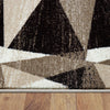 Kara 931 Beige Black Geometric Modern Abstract Pattern Rug - Rugs Of Beauty - 4