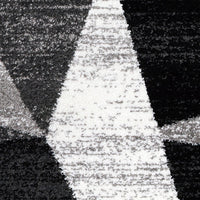 Kara 931 Black Grey Beige Geometric Modern Abstract Pattern Rug - Rugs Of Beauty - 5