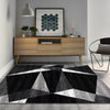 Kara 931 Black Grey Beige Geometric Modern Abstract Pattern Rug - Rugs Of Beauty - 2